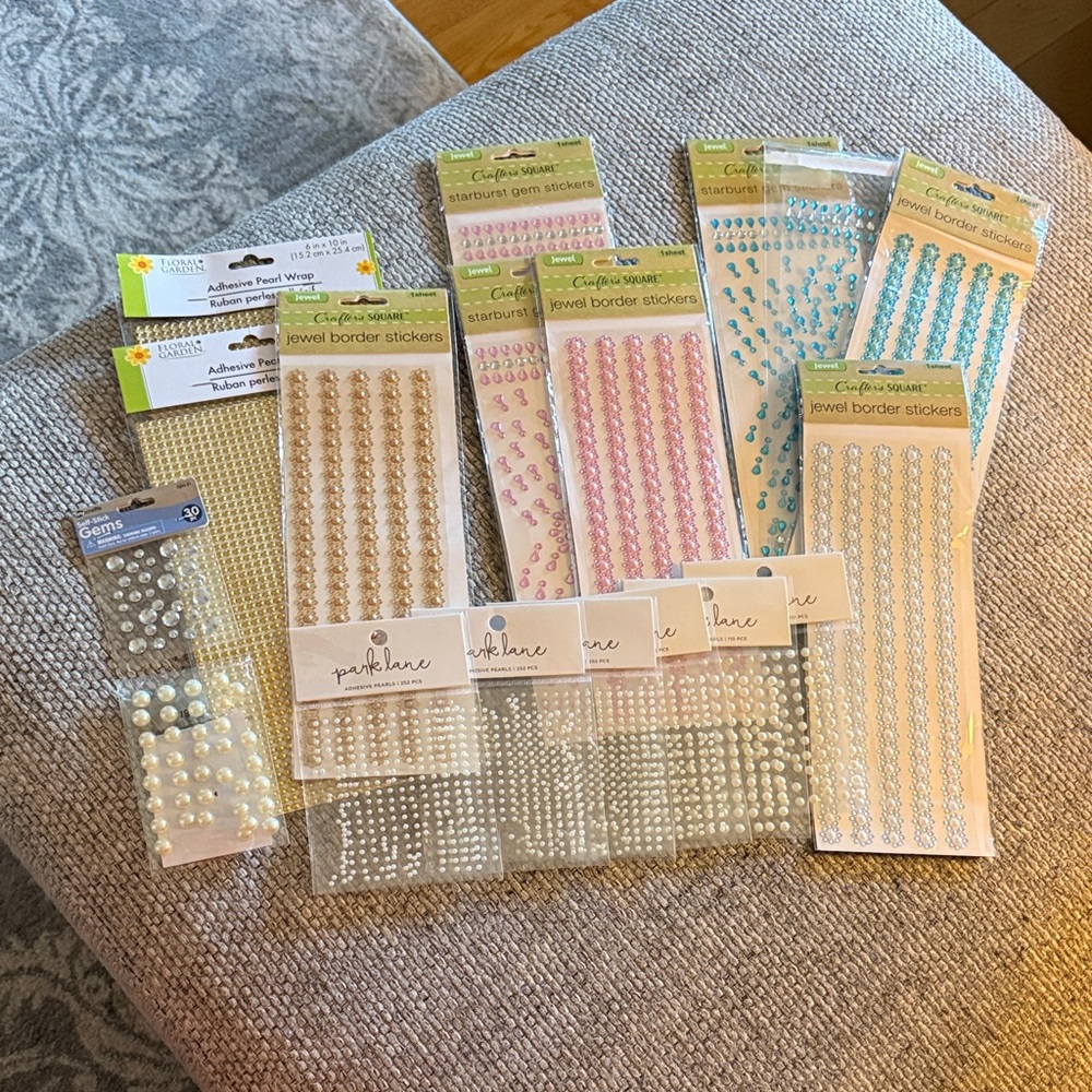Jewel Border Stickers Set - Multicolor